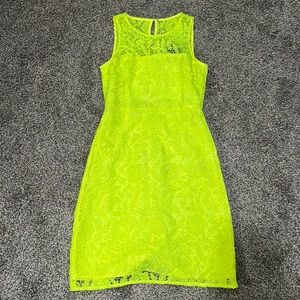 J Crew Yellow Lace Sheath Dress - Size 0